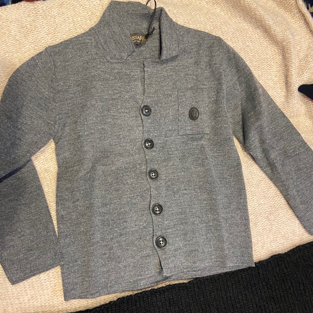 Clearance - Trussardi Grey Cardigan